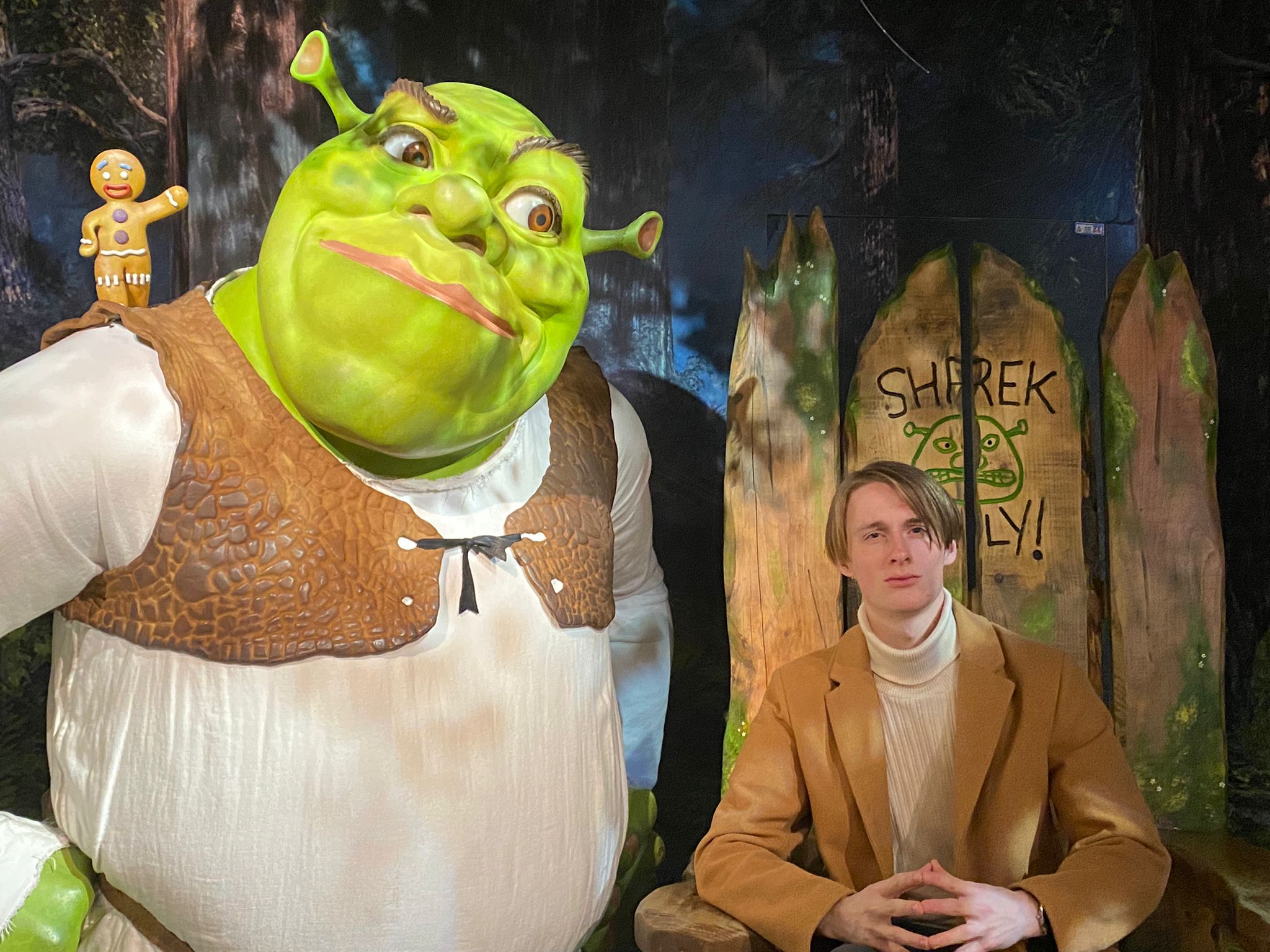 A picture of me and Shrek